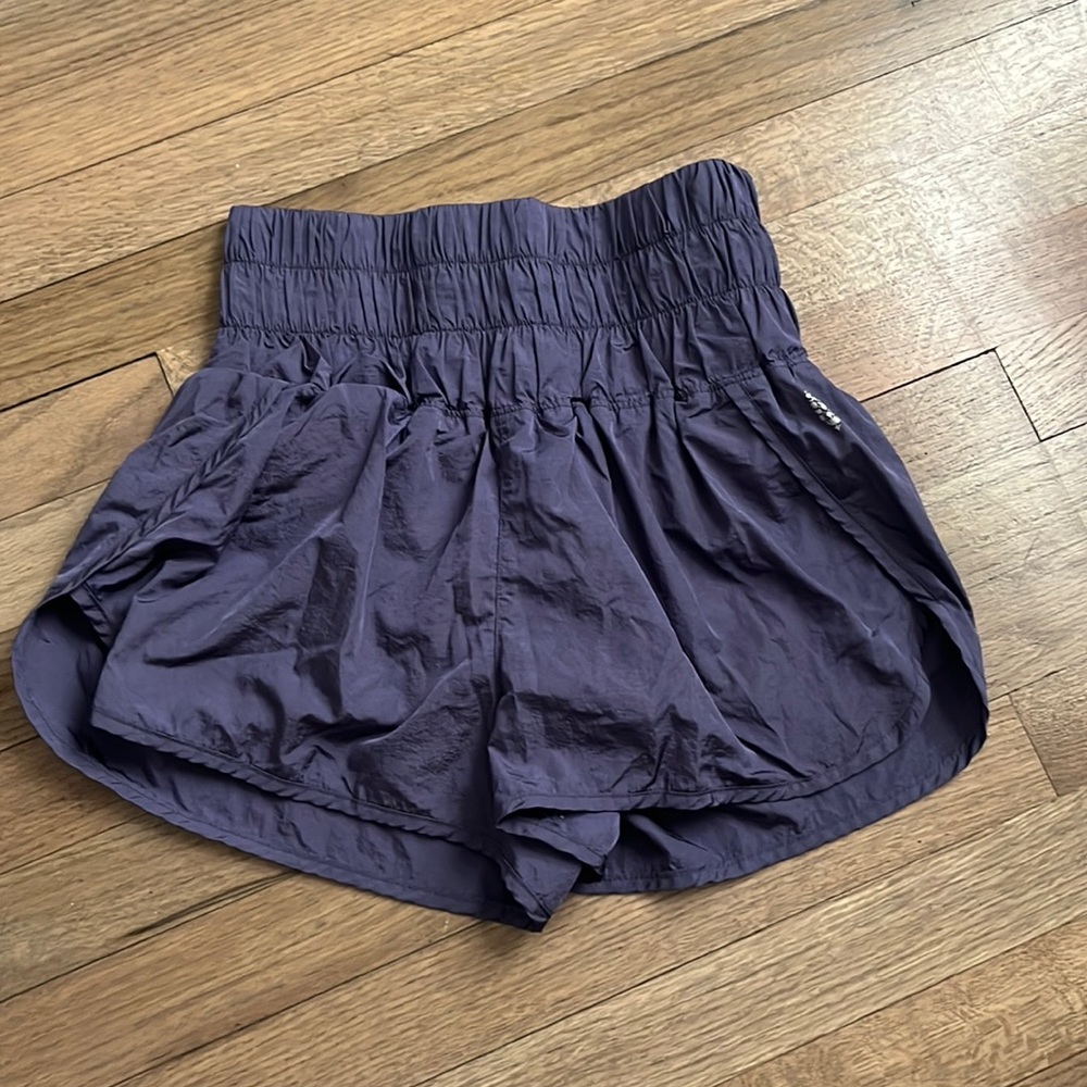 Free People High Waist Shorts in Purple